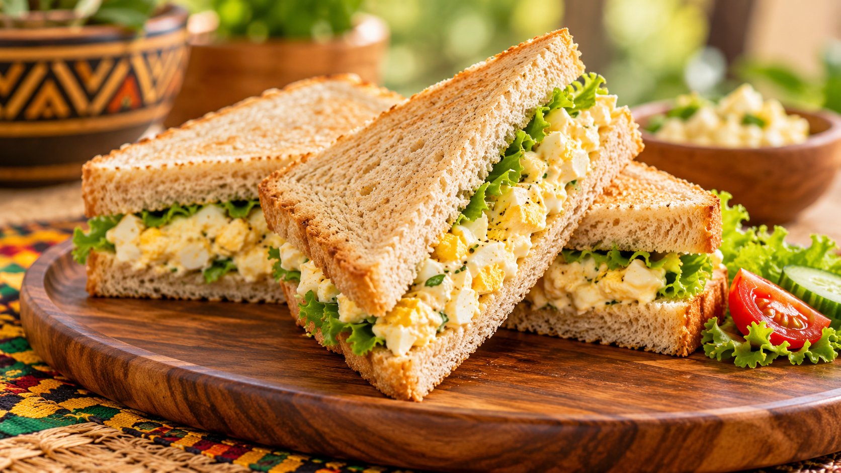 Egg and mayo sandwiches